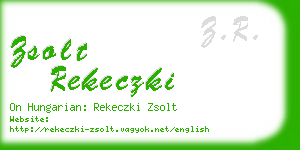 zsolt rekeczki business card